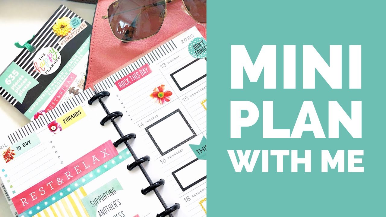 Plan With Me // Mini Homebody Dashboard Happy Planner // April 13-19, 2020