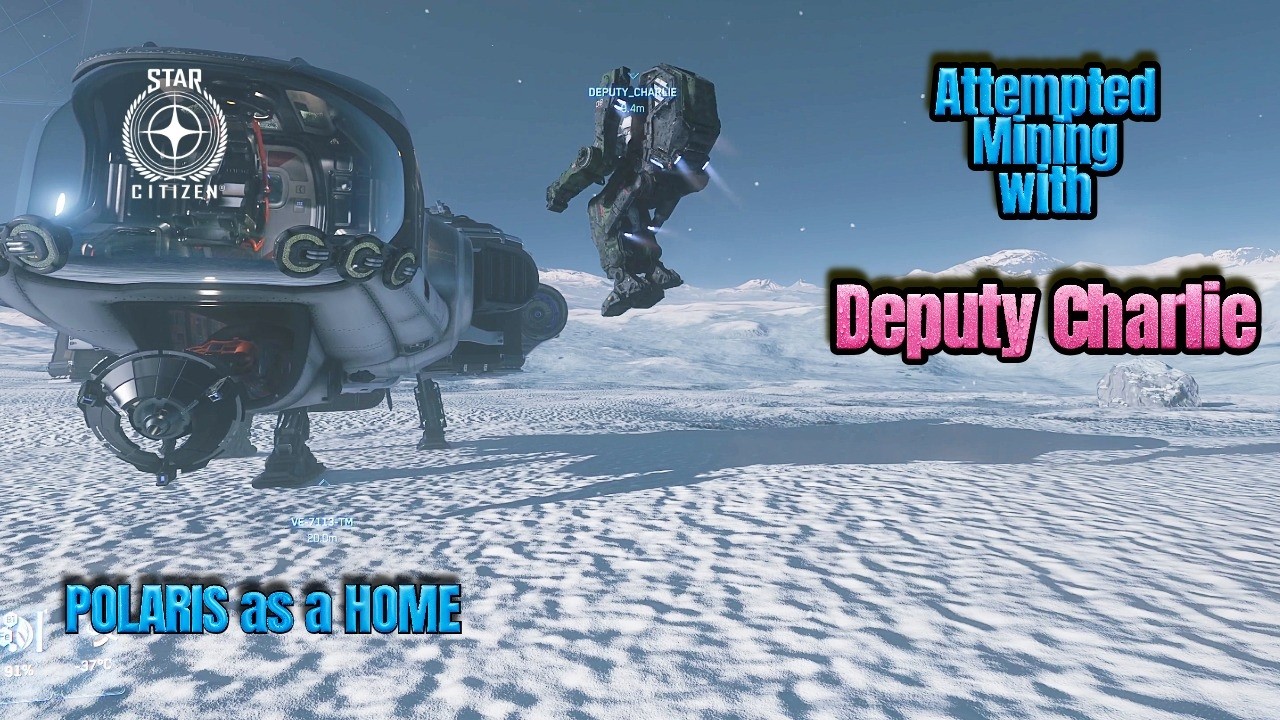 Attempted mining with Deputy Charlie in Star Citizen