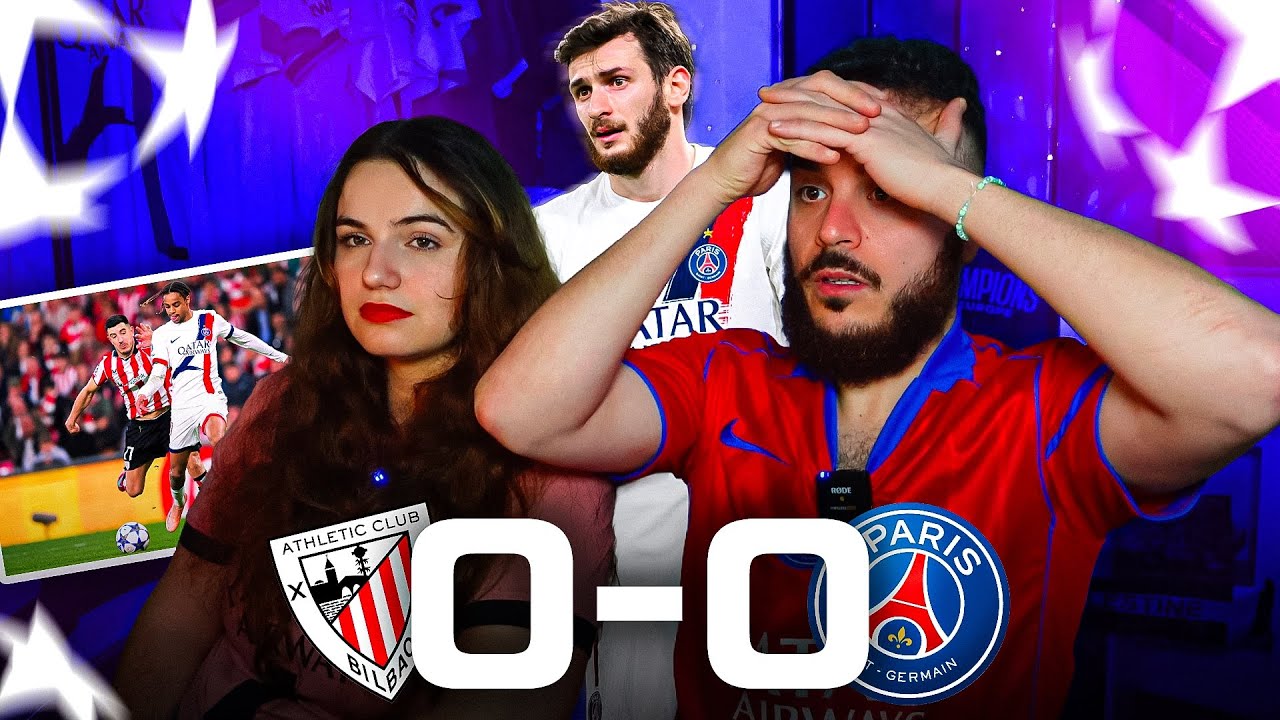 Un MATCH NUL mais en VRAI C'ETAIT DROLE ! | Réaction à Athletic Bilbao 0-0 PSG avec Mme Pas Possible