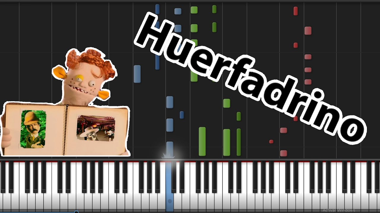 El Huerfadrino - 31 Minutos - Piano Instrumental Tutorial.