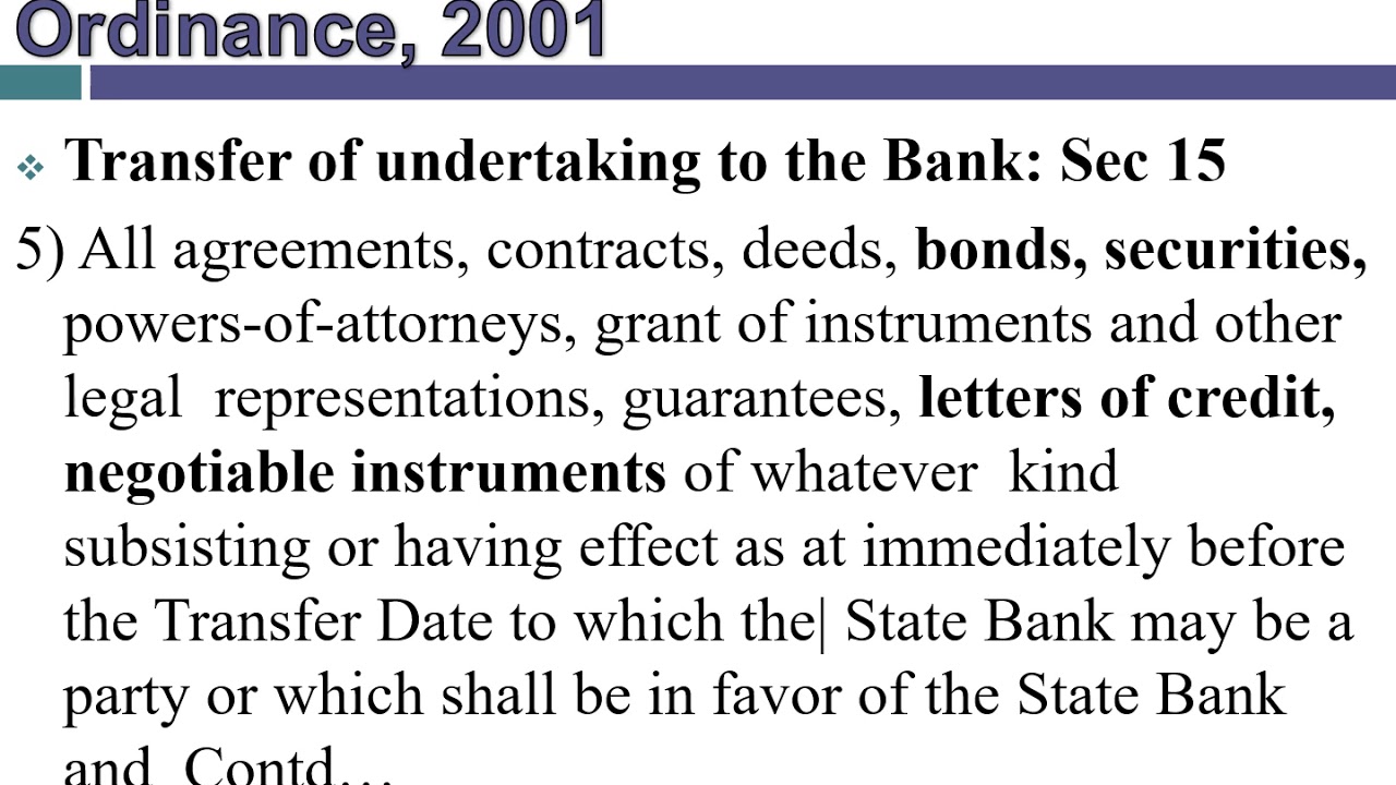 SBP Banking Services Corporation Ordinance, 2001