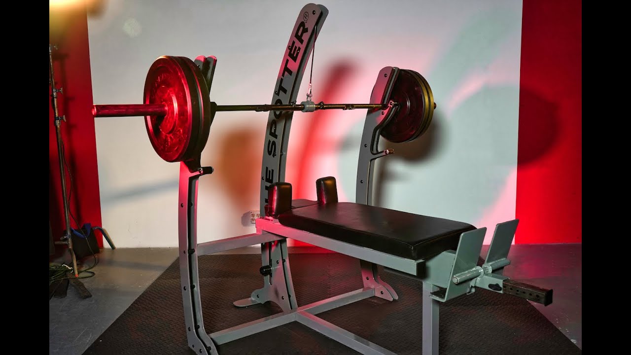The Spotter Patented Self Spotting Bench Press Machine