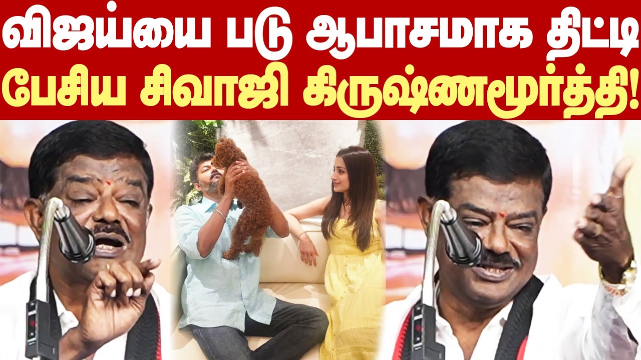 Sivaji Krishnamurthy Roasted Vijay | விஜய்யை படு ஆபாசமாக  திட்டித்தீர்த்த சிவாஜி கிருஷ்ணமூர்த்தி!