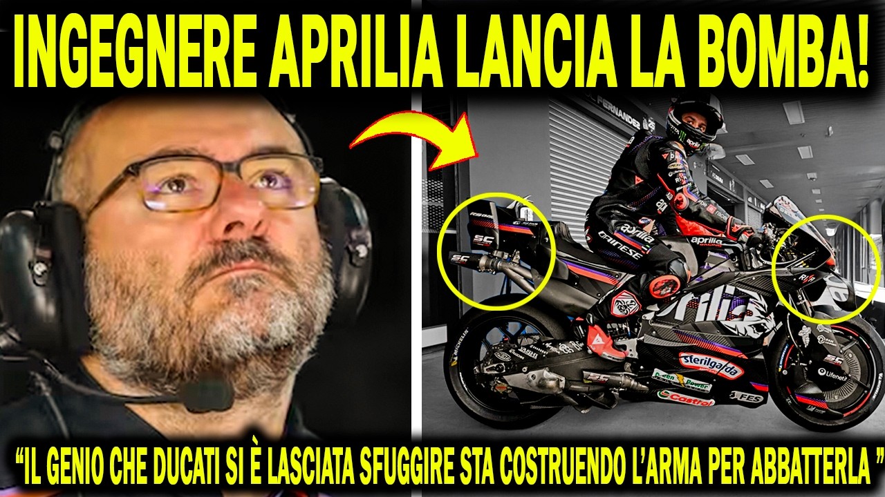 INGEGNERE GENIO APRILIA che Ducati ha TRASCURATO e  FATTO SCAPPARE ora prepara la VENDETTA da NOALE!