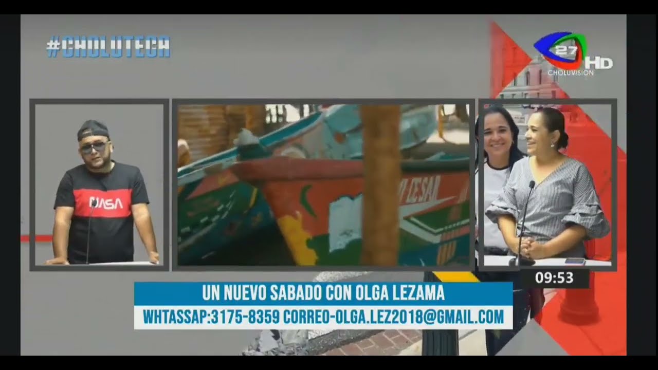 ADNER LIGHT ENTREVISTA EN UN NUEVO SABADO CON OLGA LEZAMA EN CHOLUVISION PARTE 2