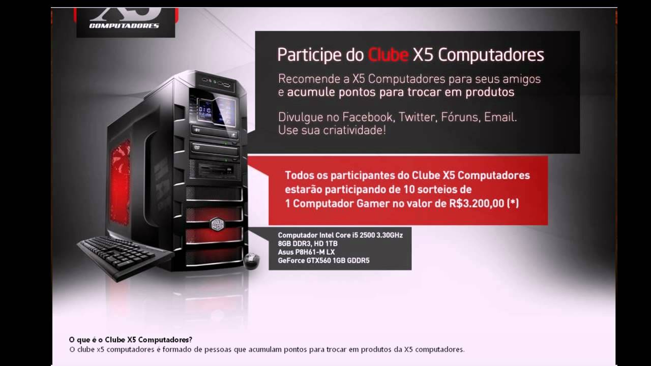 X5 Computadores, Participem da promo&ccedil;&atilde;o!