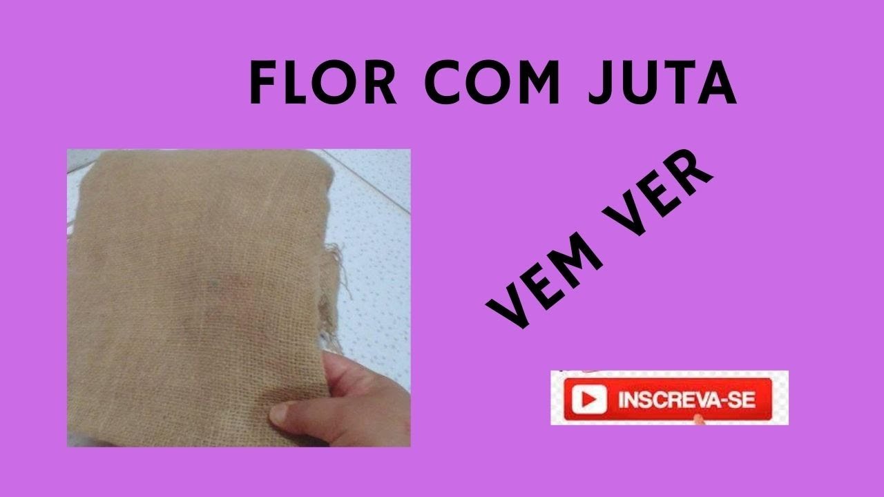 Como fazer flor de juta passo a passo