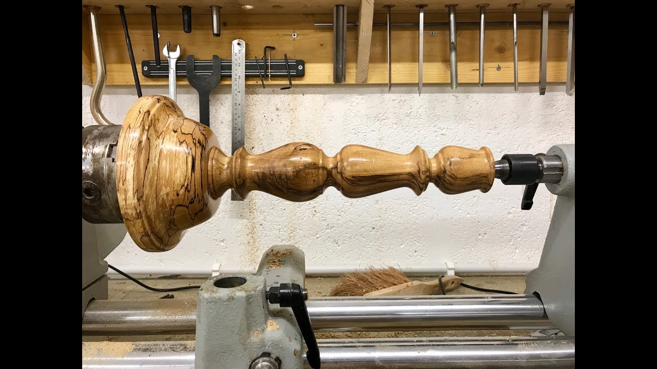 Woodturning a Spalted Beech Lamp - Part 2