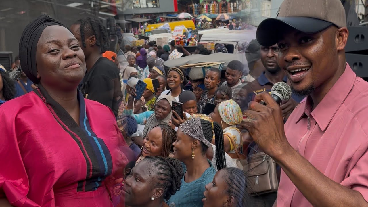 SEE MASSIVE CROWN SURROUND ADEYINKA ALASEYORI AS SHE SHUTDOWN OLA BEST MARKET BIRTHDAY PRAISE 