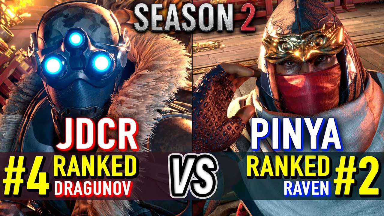 T8 🔥 JDCR (#4 Ranked Dragunov) vs PINYA (#2 Ranked Raven) 🔥 Tekken 8 High Level Gameplay