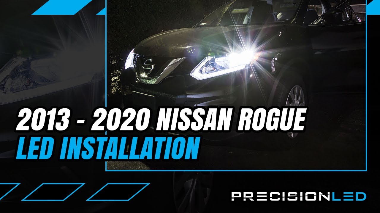 Светодиодные фары Nissan Rogue — как установить — 2-е поколение (2013+)