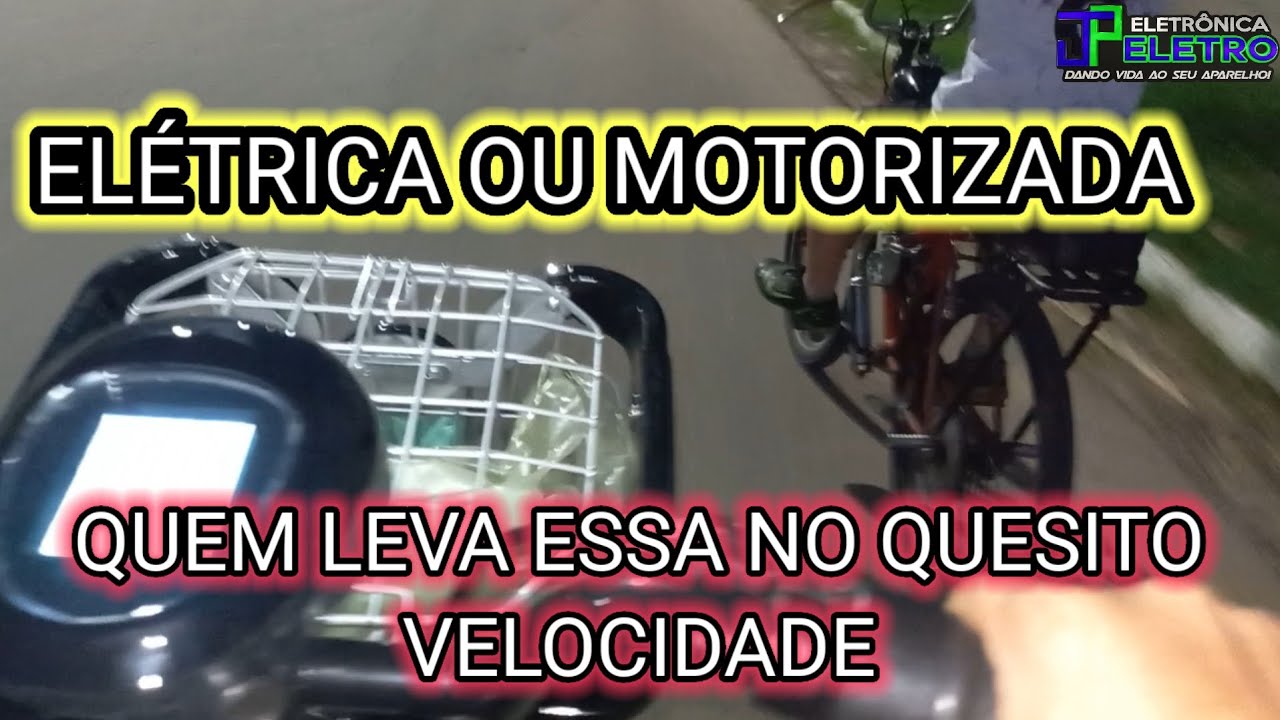 Elétrica contra motorizada quem leva