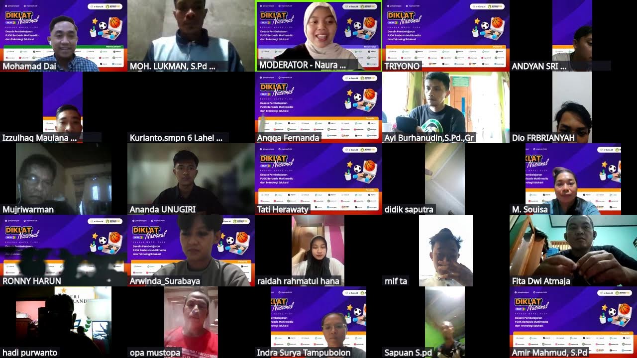 #2 Diklat Desain Pembelajaran PJOK Berbasis Multimedia dan Teknologi Edukasi