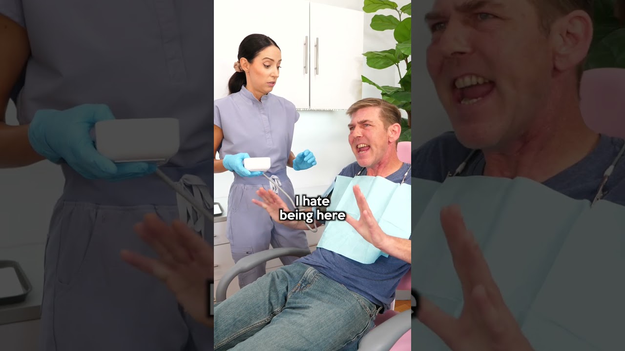 angry man hates the dentist #shorts