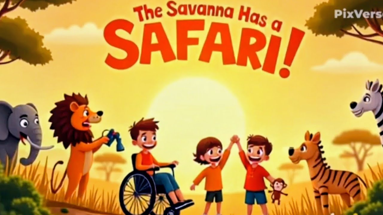 Animal safari song | Kids animal safari nursery rhyme | Tiny Town Song