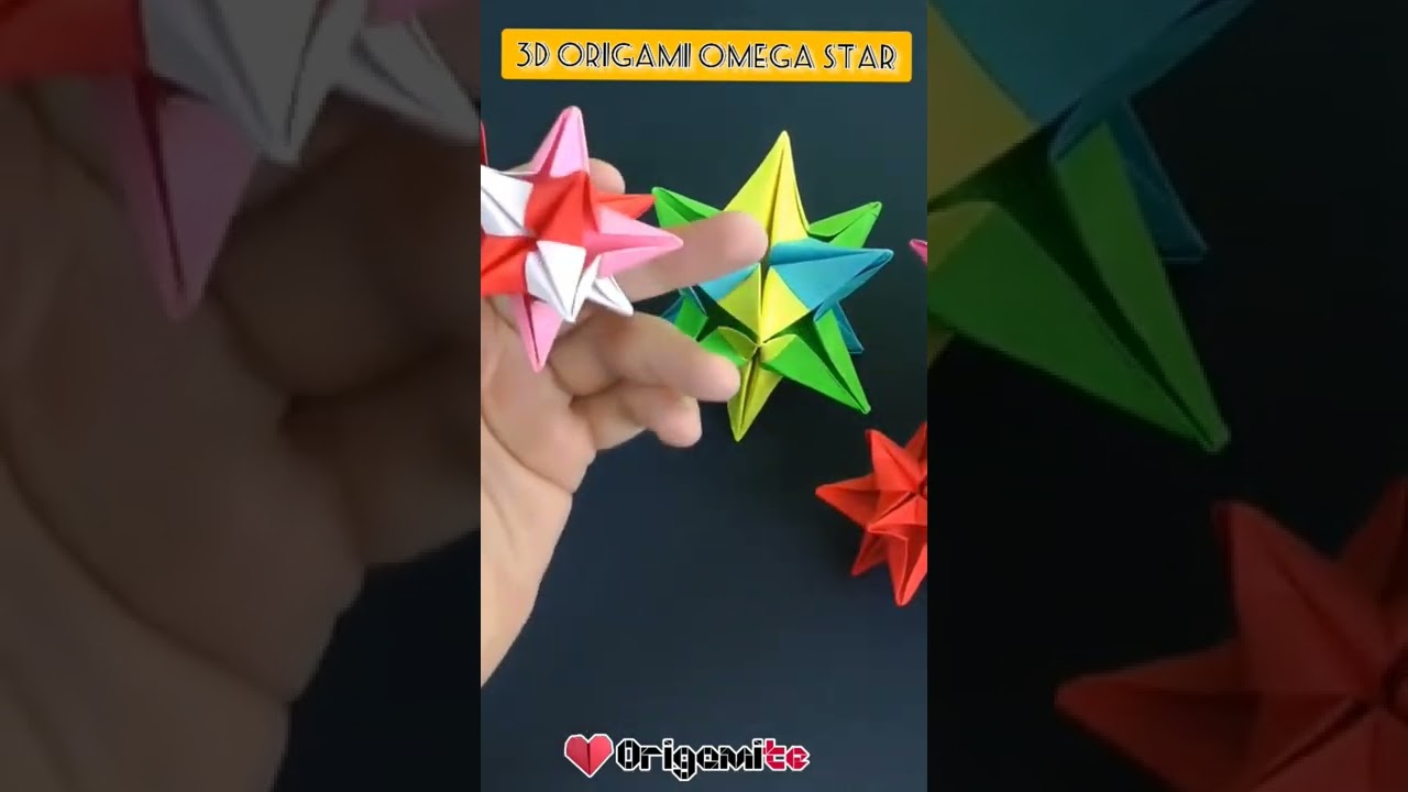 3D Modular Origami Omega Star Tutorial - Learn How to Make One