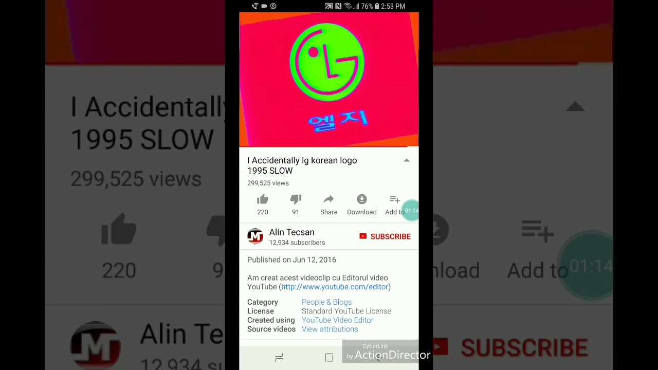 Ve777 hd I Accidentally Lg Korean Logo 1995 SLOW Reversed