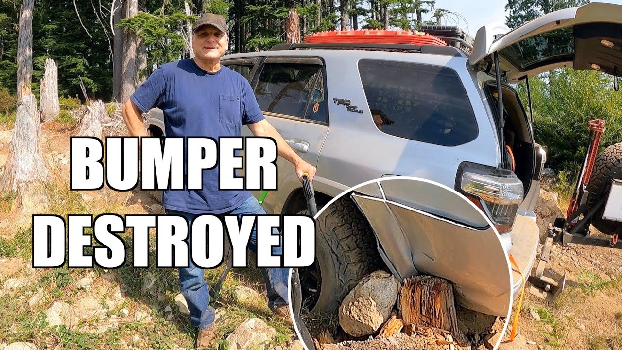 Rock Crushes Bumper!  4Runner Stuck! Overlanding Fails and Wins! The Trail Leads to Laughs!
