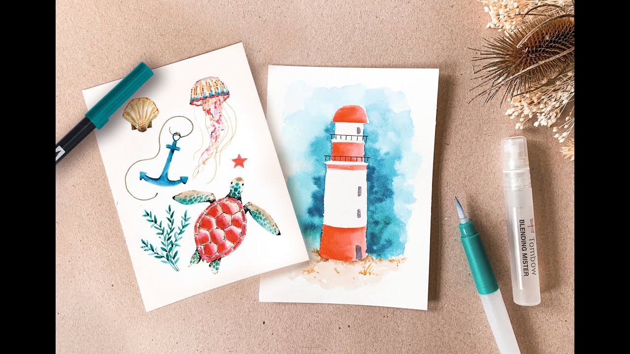 New Tombow Watercoloring Set Seaside, designed by 