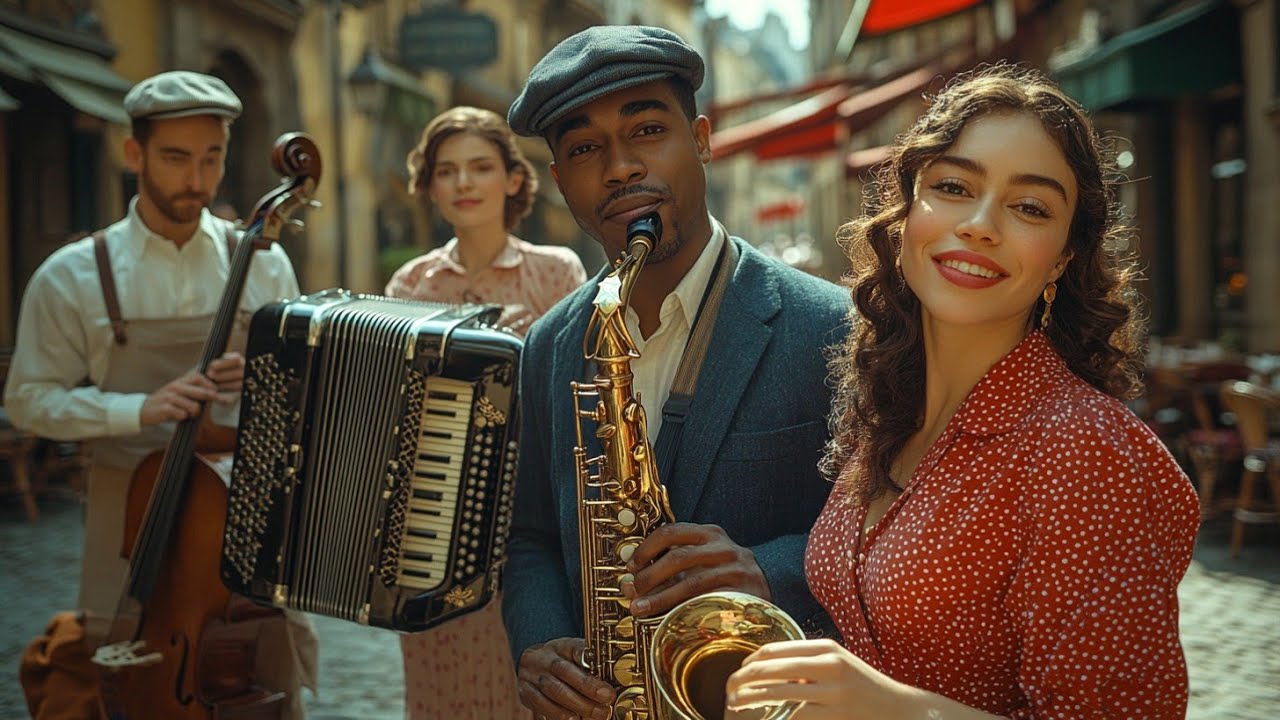 Romantic Parisian Jazz Saxophone 🎷 Funky Grooves for Lovely Evening Walks and Sweet Moments ❤️