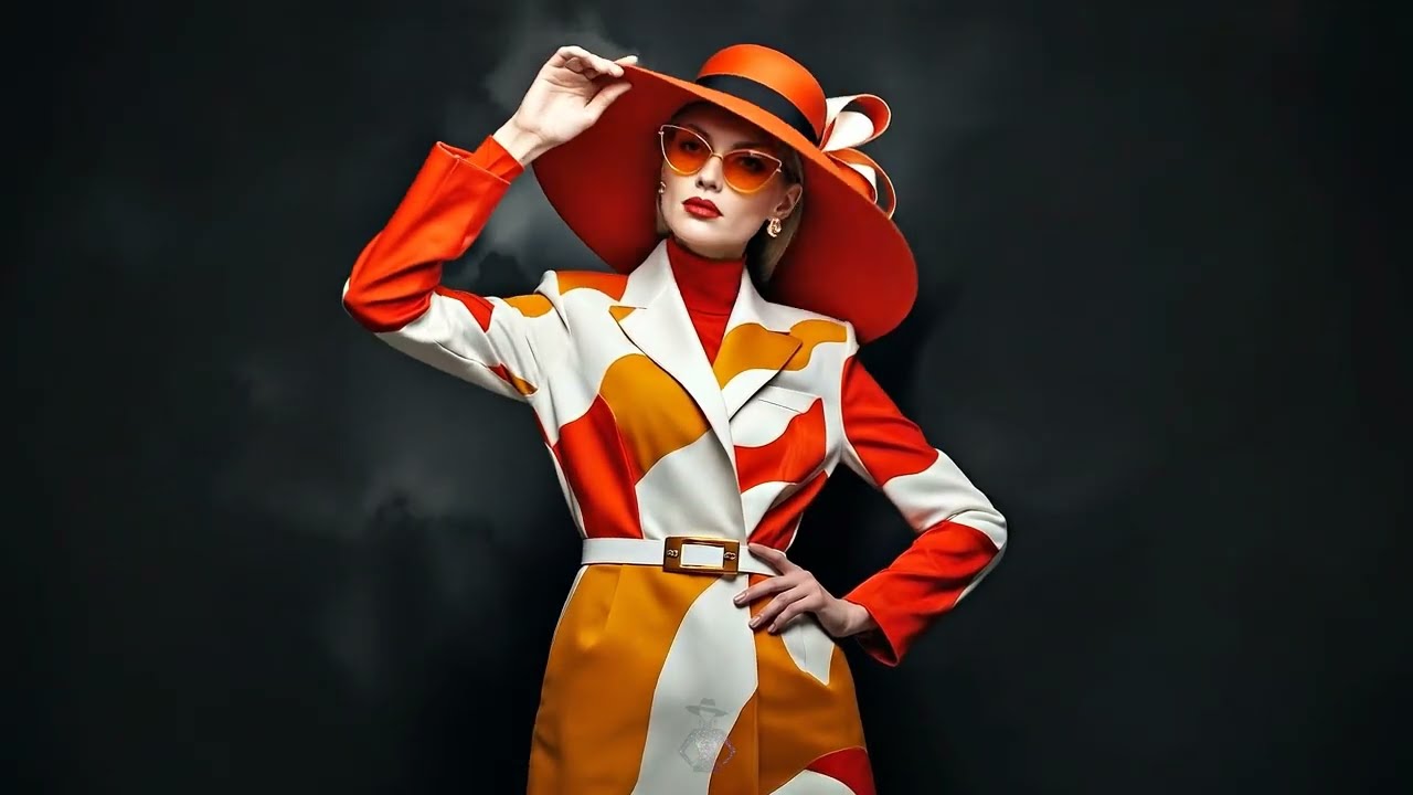 Stylish fashion glamour model poses for photoshoot | Modern outfit ideas | High fashion AI posing