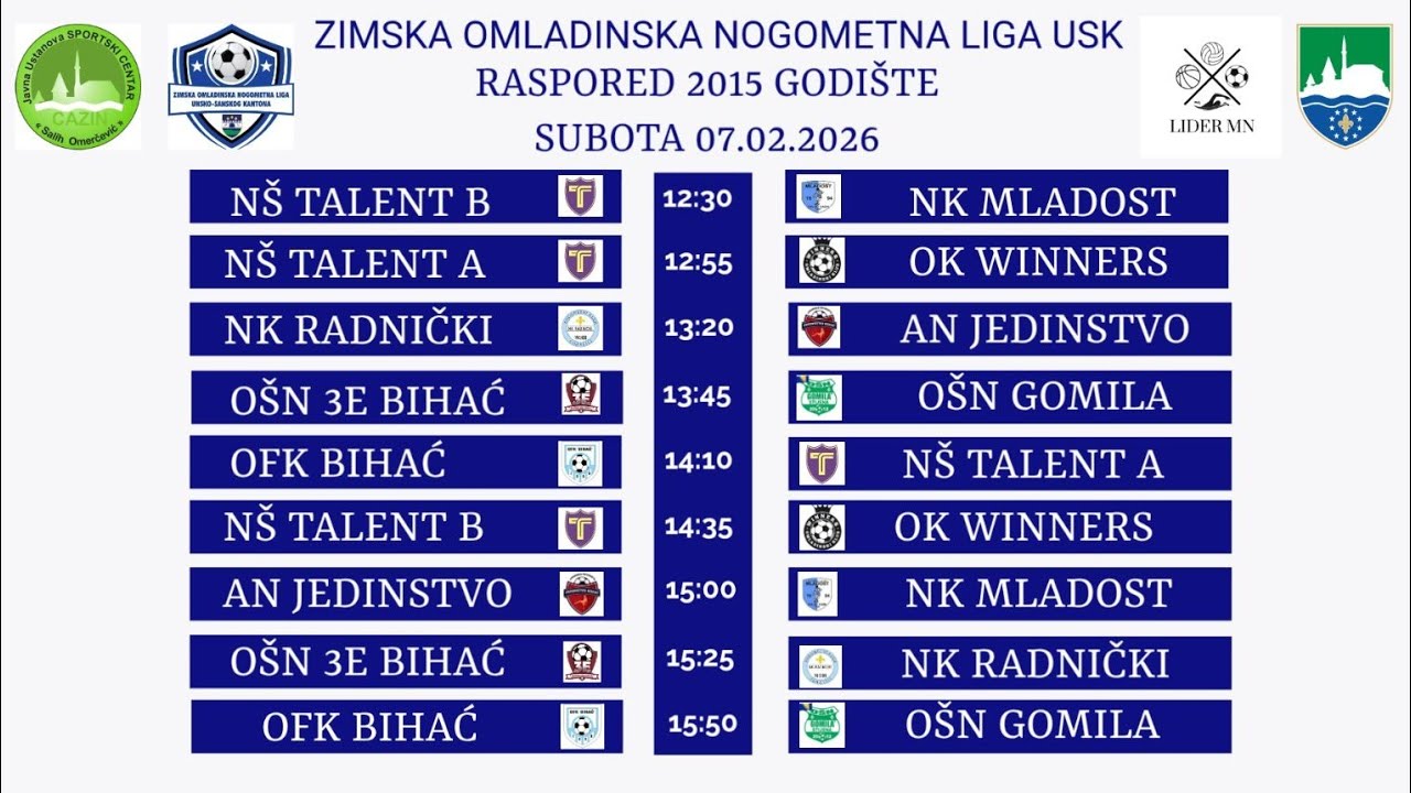 OŠN 3E - OŠN Gomila               Omladinska Nogometna Liga USK 2026