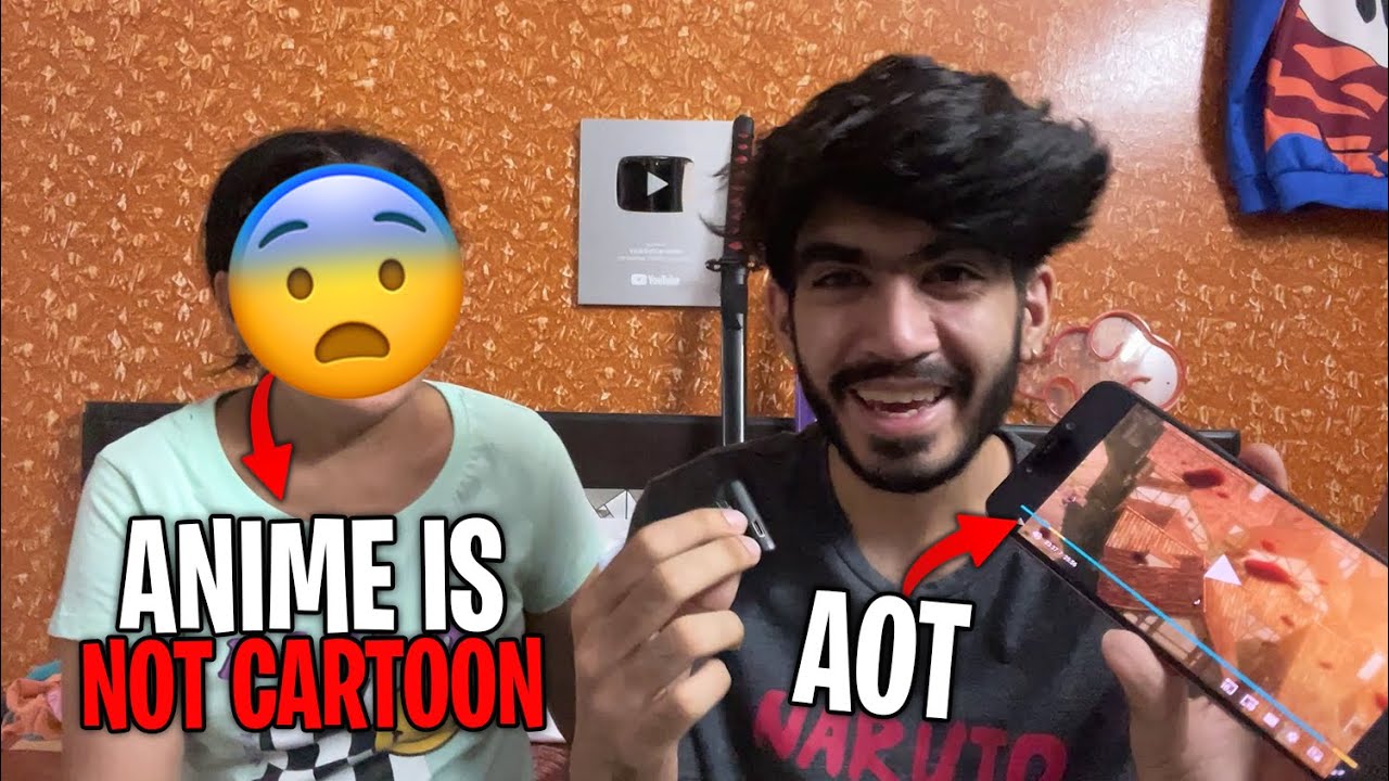 Mummy ko ANIME dikaya 😂 ft. AOT 💀| 17th Day 75 Hard #vlog #75hardchallenge