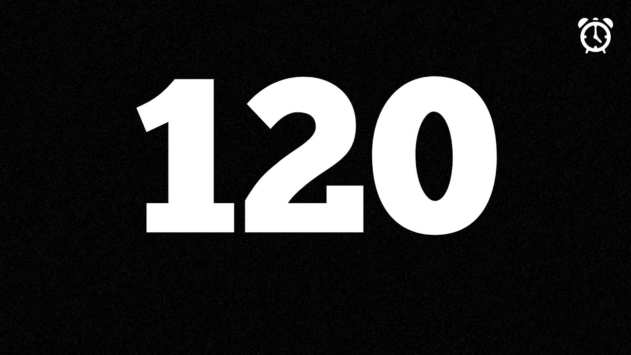 120 Second Countdown Timer (4K) | 2 Minute Timer | How To | AJ AND DJ PRODUCTIONS
