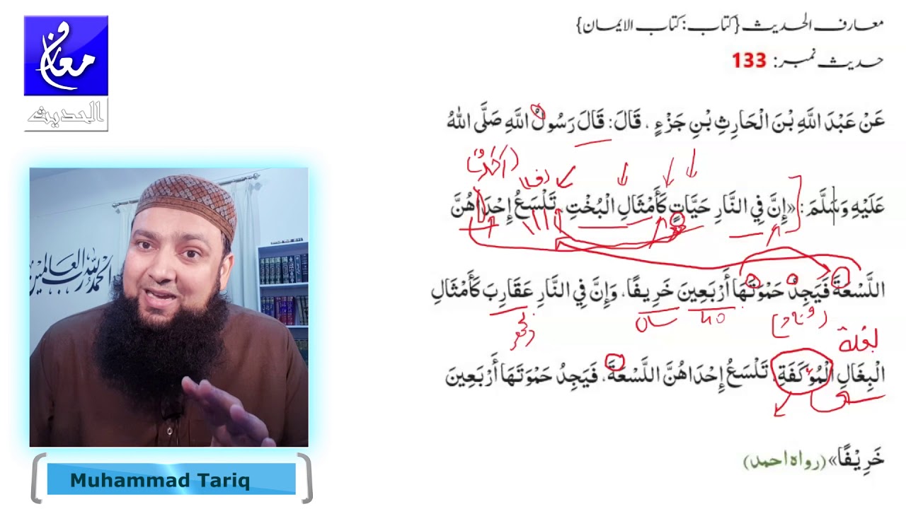Hadees 133 - 135 Grammar and Tarjuma Urdu Kitab Ul Iman Maarif Ul Hadees