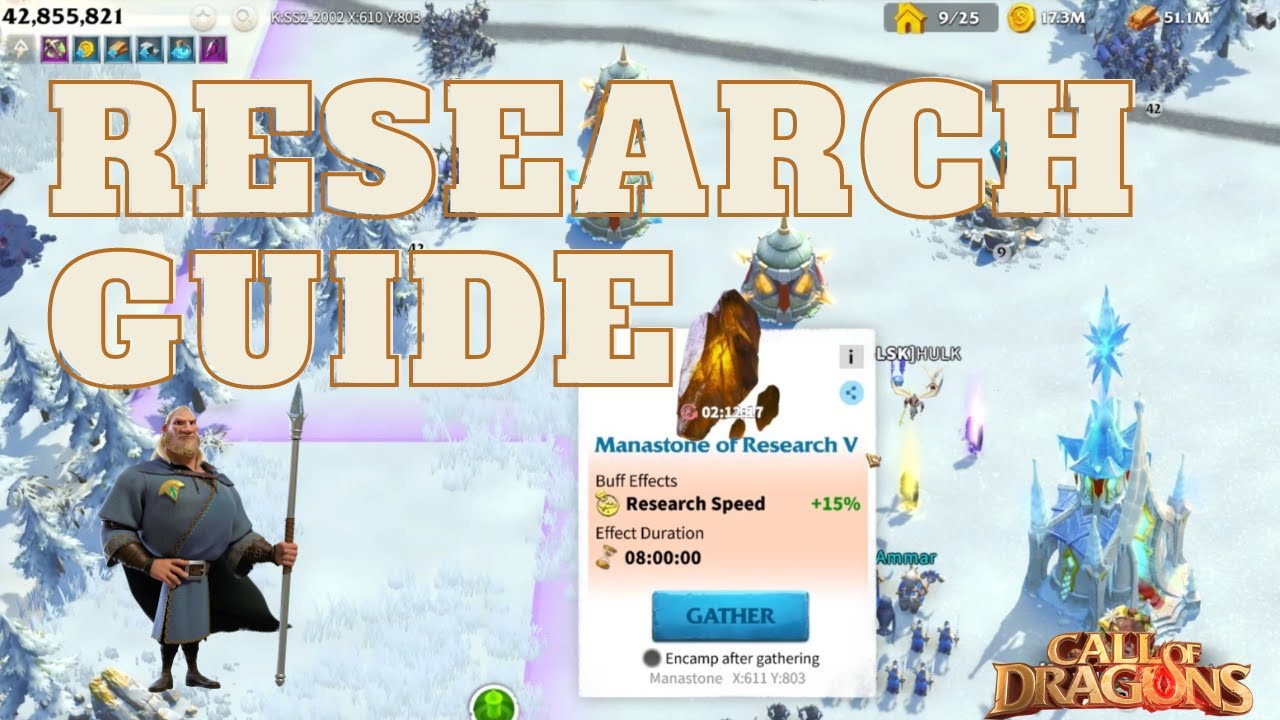 Call of Dragons - Guide to Efficient Research