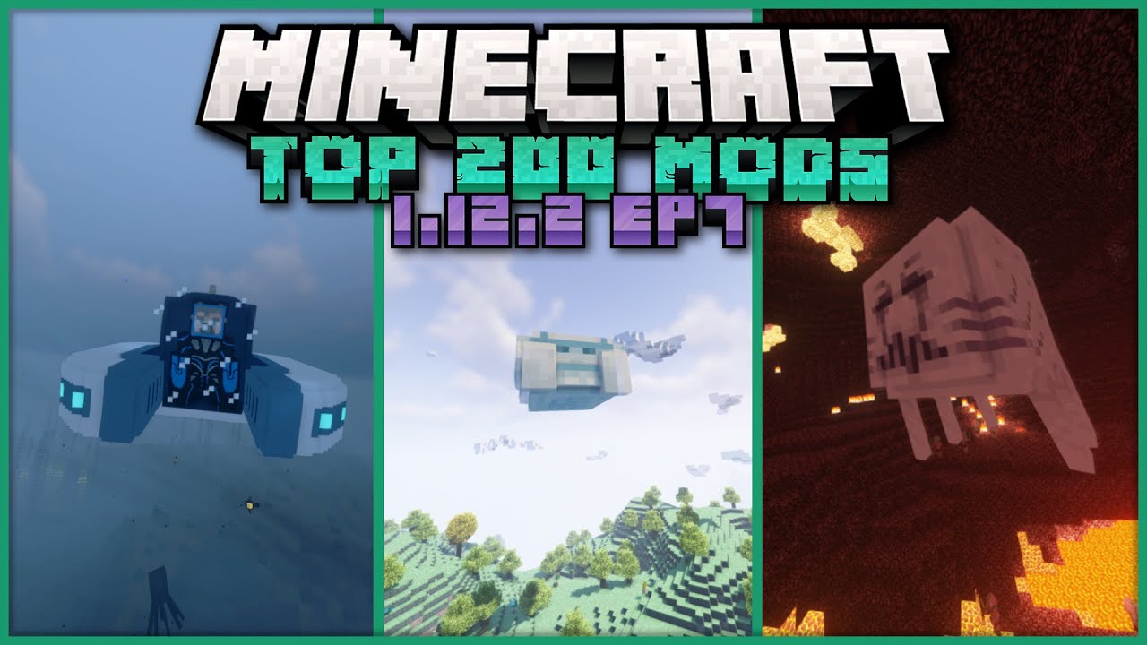 200 лучших модов для Minecraft 1.12.2 [ЭПИЗОД 7][Better Diving, NetherEx, The Aether]