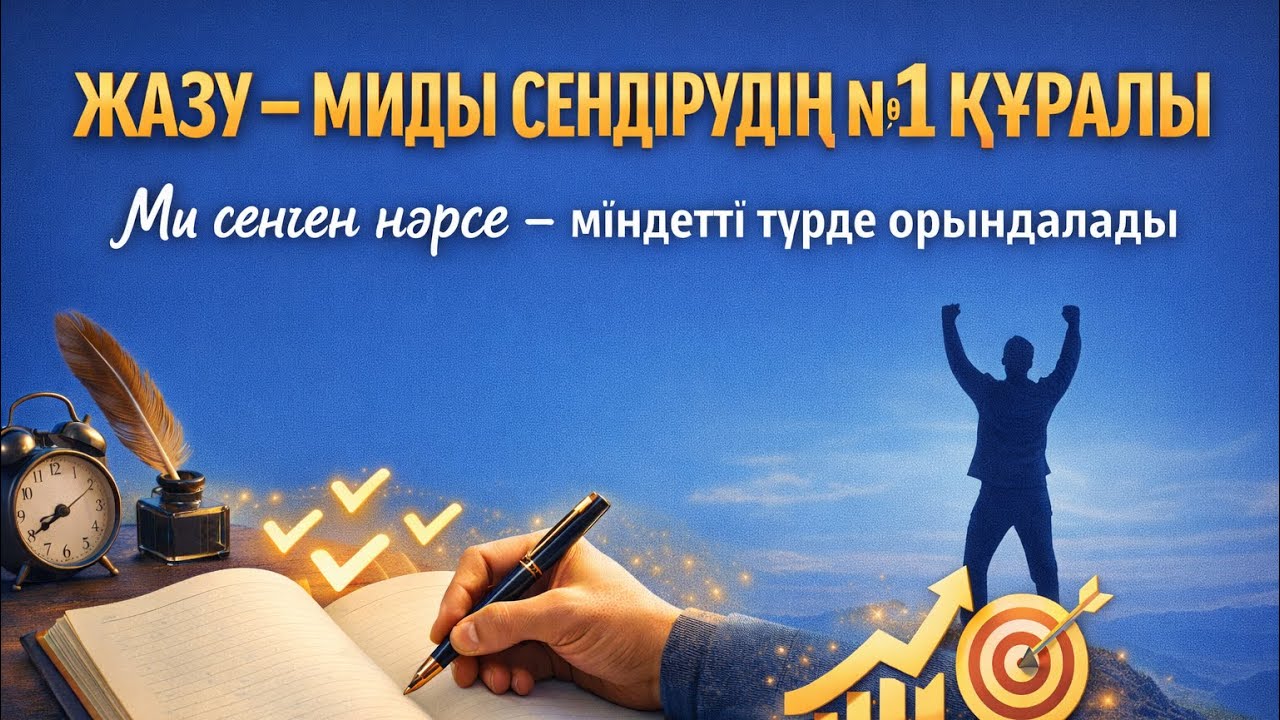 ЖАЗУ – МИДЫ СЕНДІРУДІҢ №1 ҚҰРАЛЫ #ЖазуҚұдіреті#МидыСендіру#аудиокітап #Мотивация