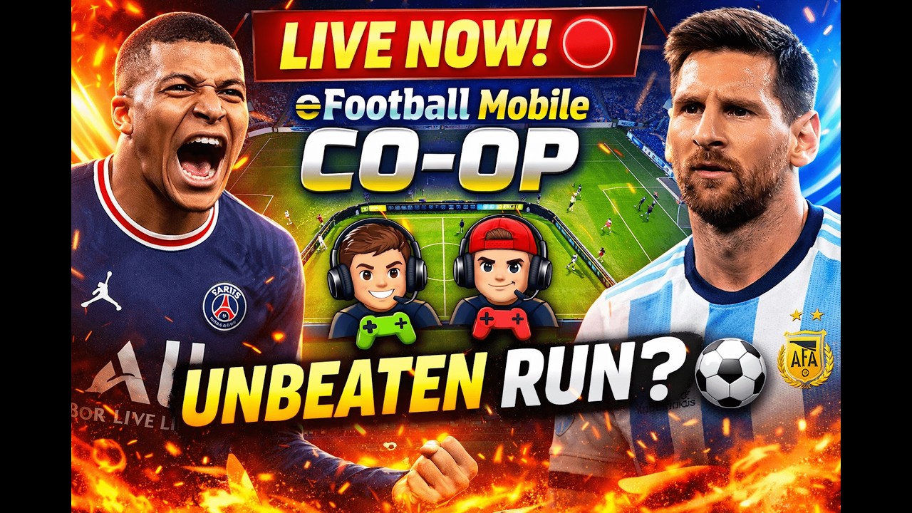 LIVE NOW 🔴 eFootball Mobile Co-Op | Unbeaten Run? 👀⚽