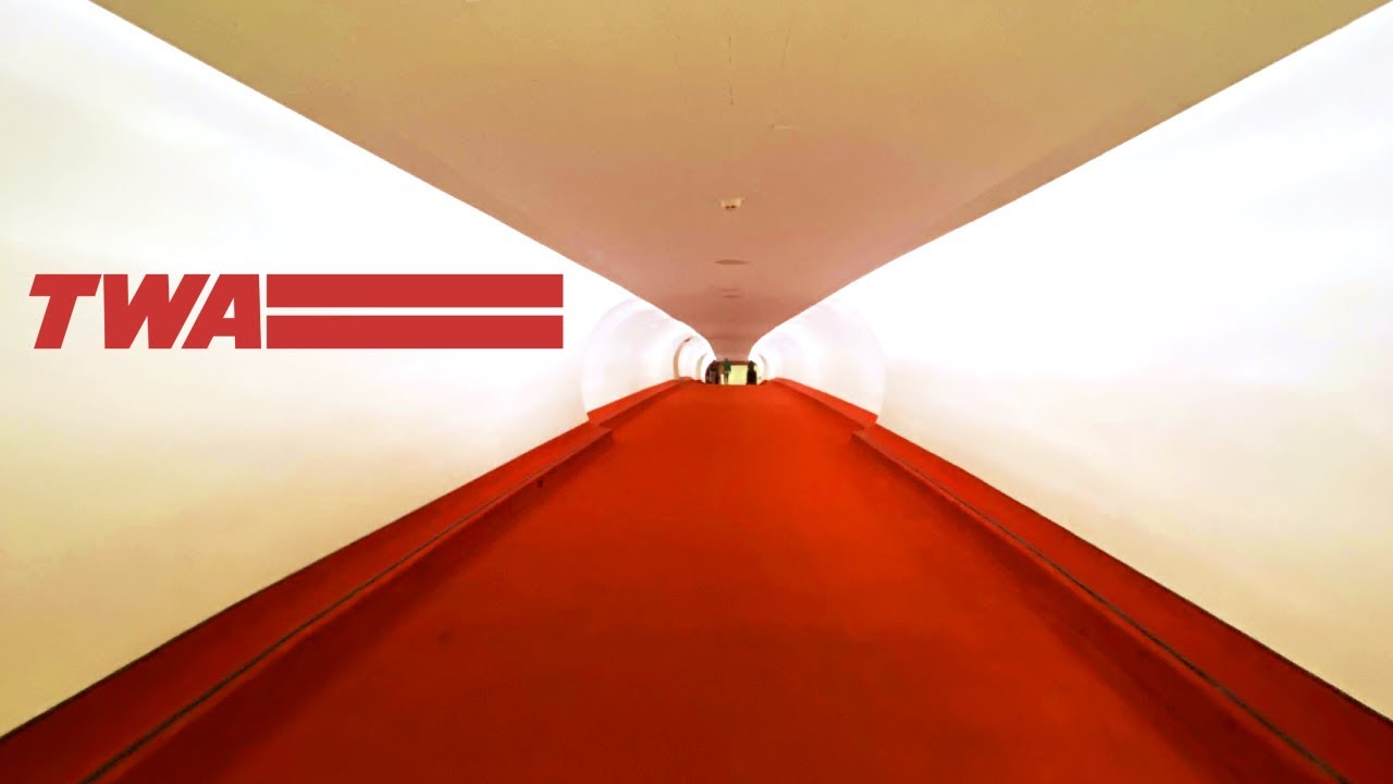 Walk through TWA terminal at JFK
