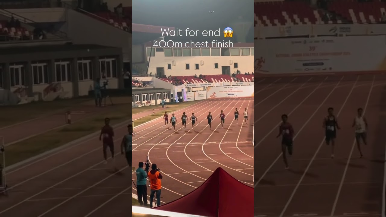 Men 400m final U20 39th National Junior Athletics Championships #nationalathletics