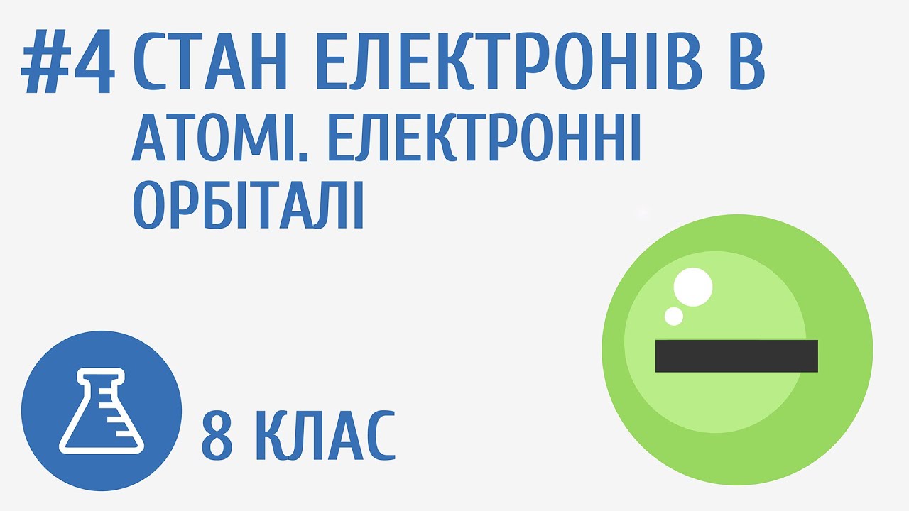 Стан електронів в атомі. Електронні орбіталі #4