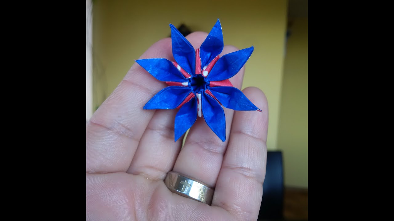 ORIGAMI: How to make a flower 