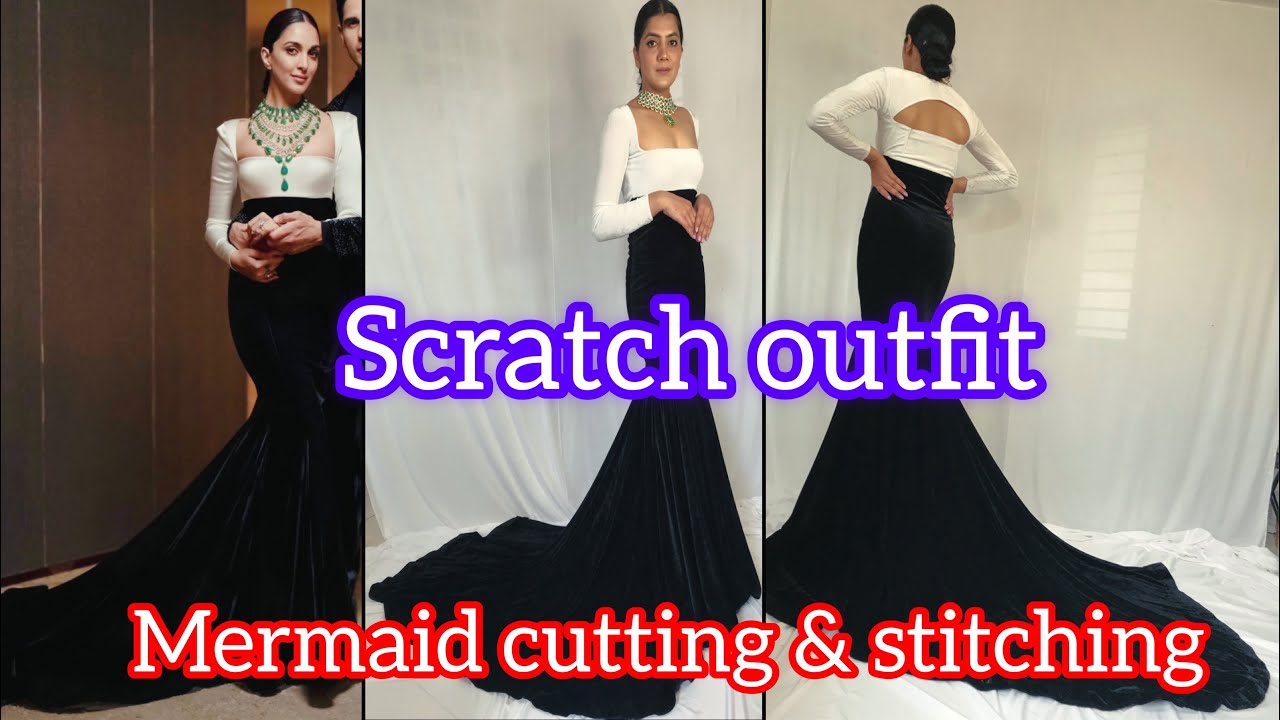 Kiara Reception Dress Scratch Outfit/ Mermaid gown Cutting & stitching / Long Gown / Rajveerpunni