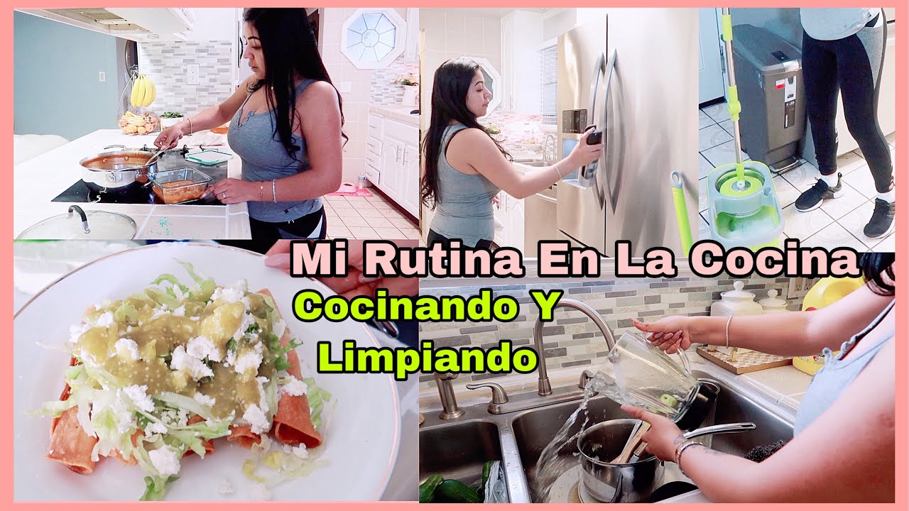 Mi Rutina 2020&ndash; Cocinando Receta F&aacute;cil Y Limpiando La Cocina / Cook And Clean With Me