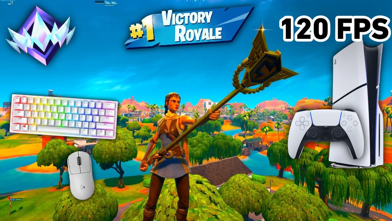 Fortnite Unreal Ranked Reload On PS5 Slim | Keyboard & Mouse Gameplay | 120 FPS | 4K