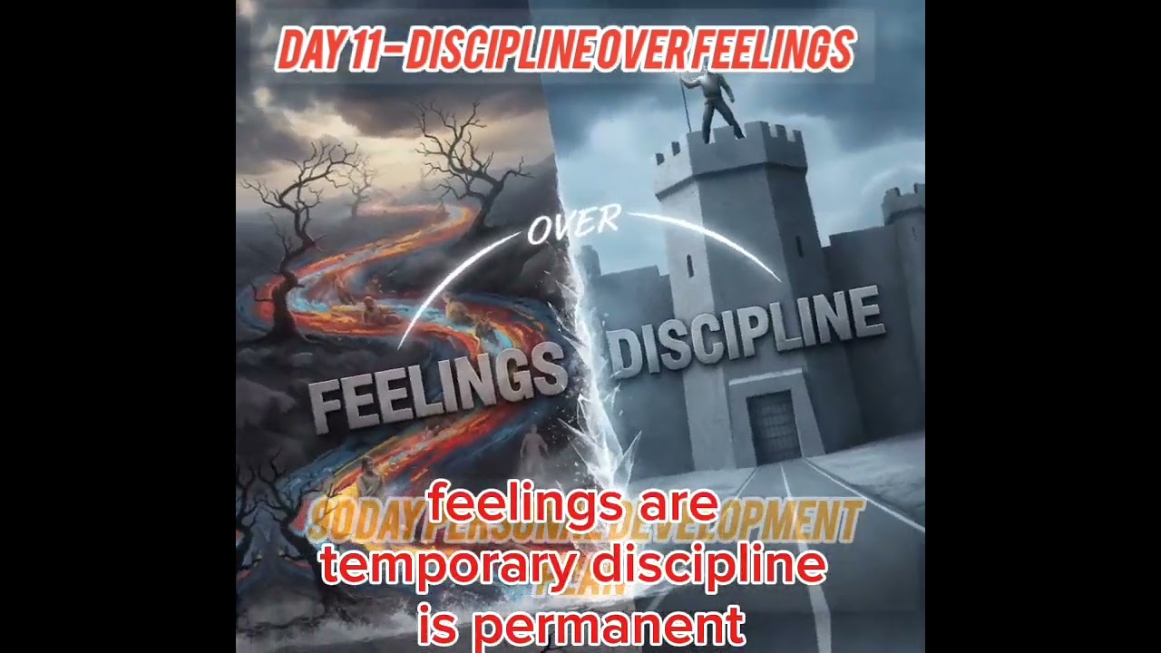 DAY 11 - DISCIPLINE OVER FEELINGS