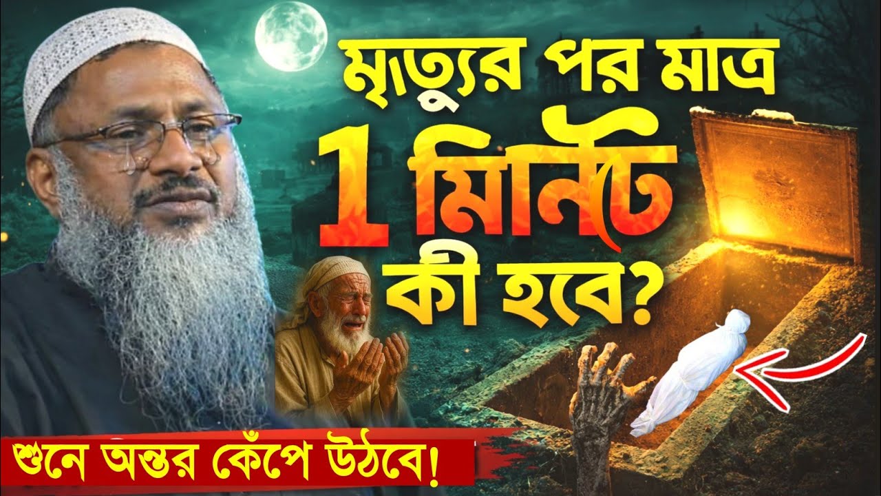 মৃত্যুর পর মাত্র ১মিনিটে কী ঘটবে? | কবর নিয়ে অন্তর কাঁপানো ওয়াজ | Maulana  Nur Mohammad Bordhoman