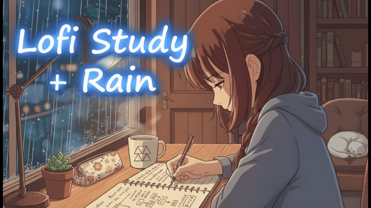 Lofi Study Music + Rain 🌧️ 2 Hours | Deep Focus | 勉強用BGM・作業用BGM | Lofi Chill