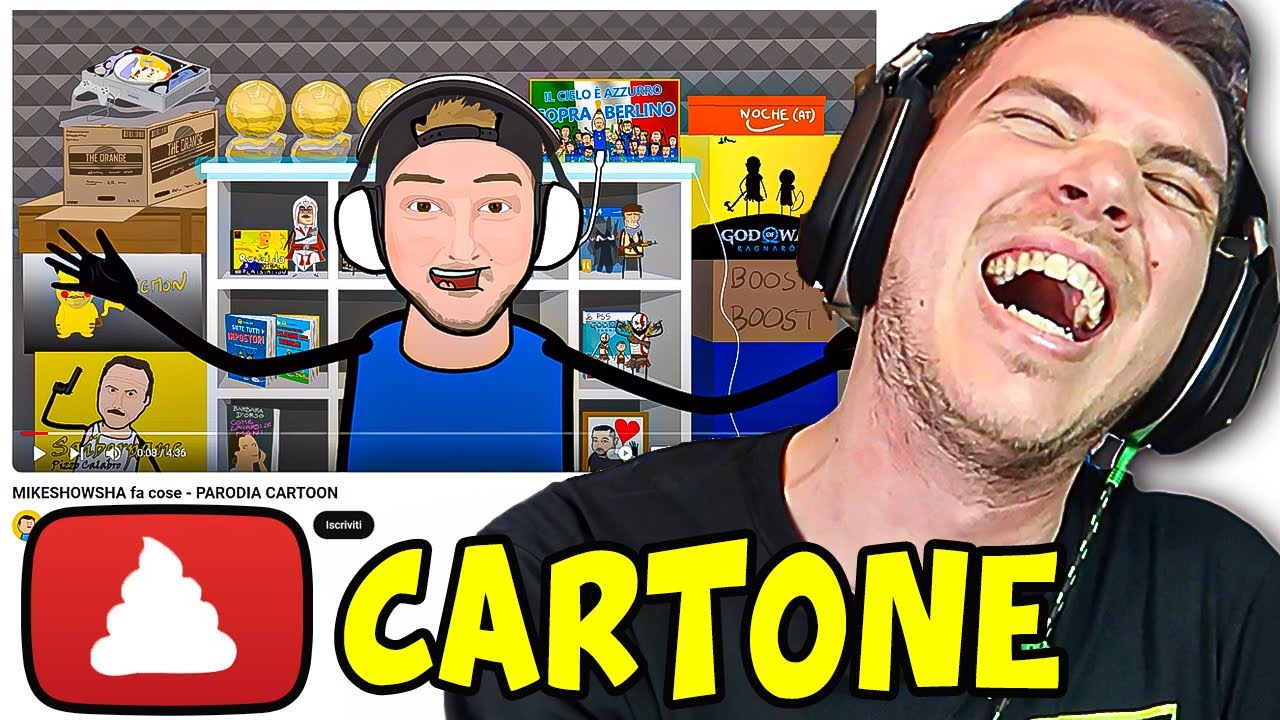 REAZIONE al CARTONE ANIMATO su MIKESHOWSHA!!