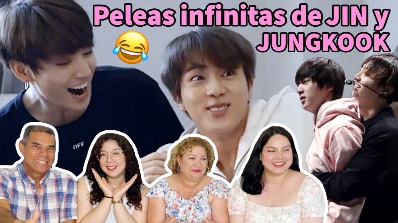 Peleas Infinitas de JIN y JUNGKOOK 😂 | REACCIÓN EN FAMILIA!! 💜💖