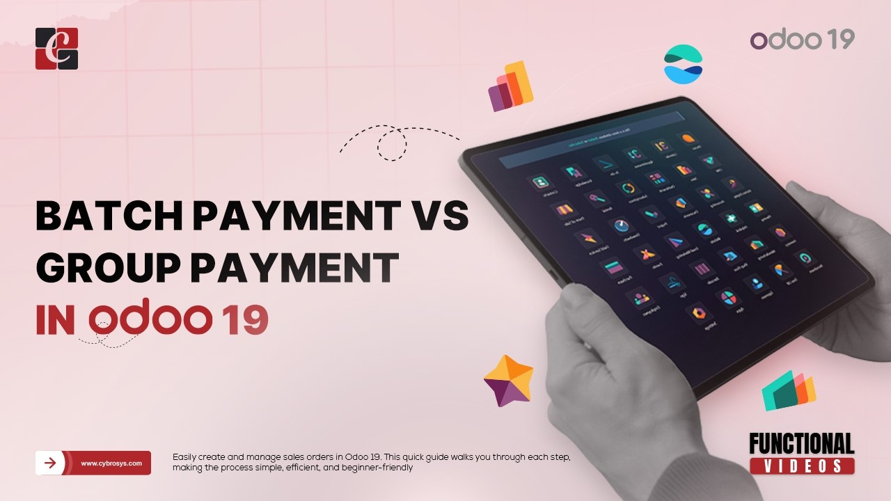Batch Payment vs Group Payment in Odoo 19 | Odoo 19 Features & Tips | Odoo 19 Functional Tutorials