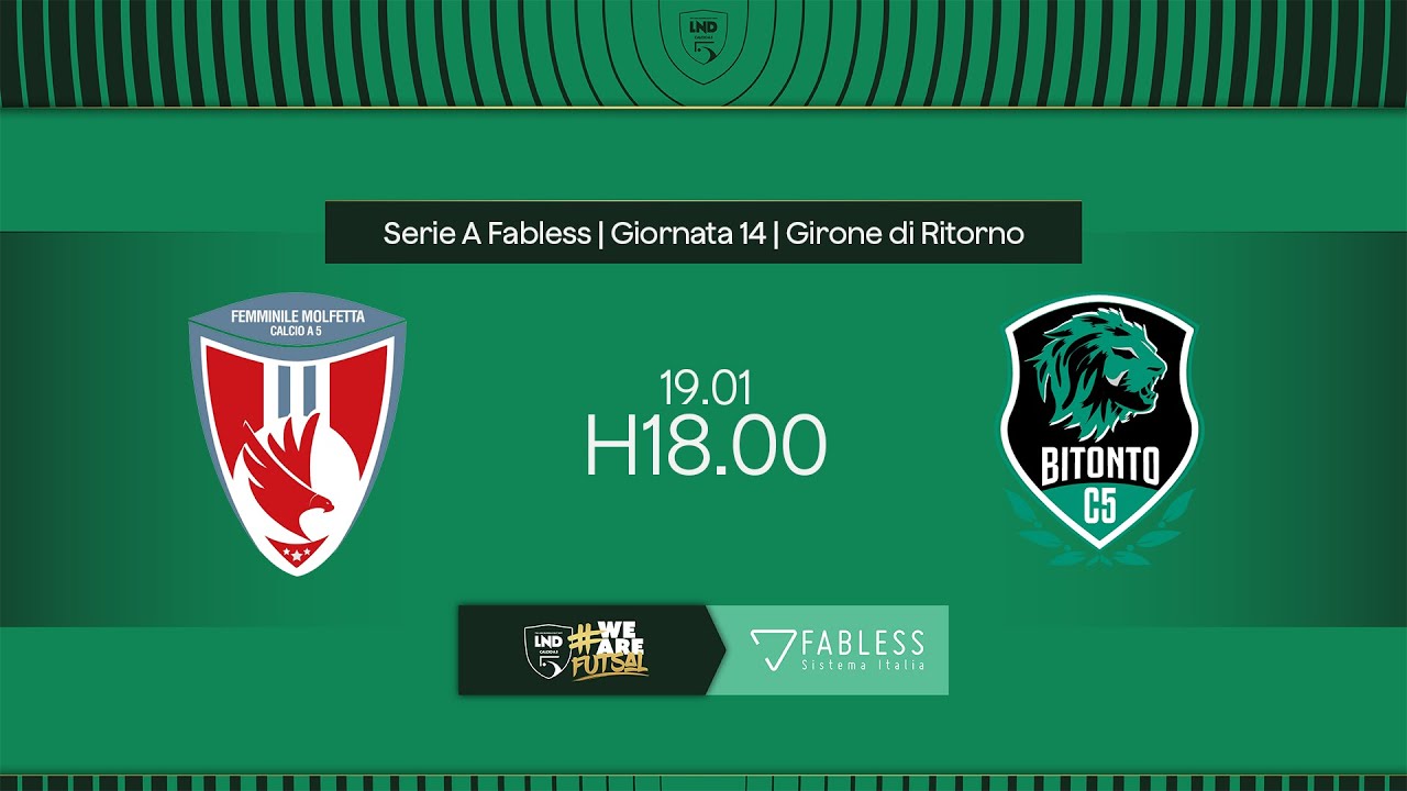 Femminile Molfetta-Bitonto 1-13 | 14ª giornata | Serie A Fabless 2024/2025