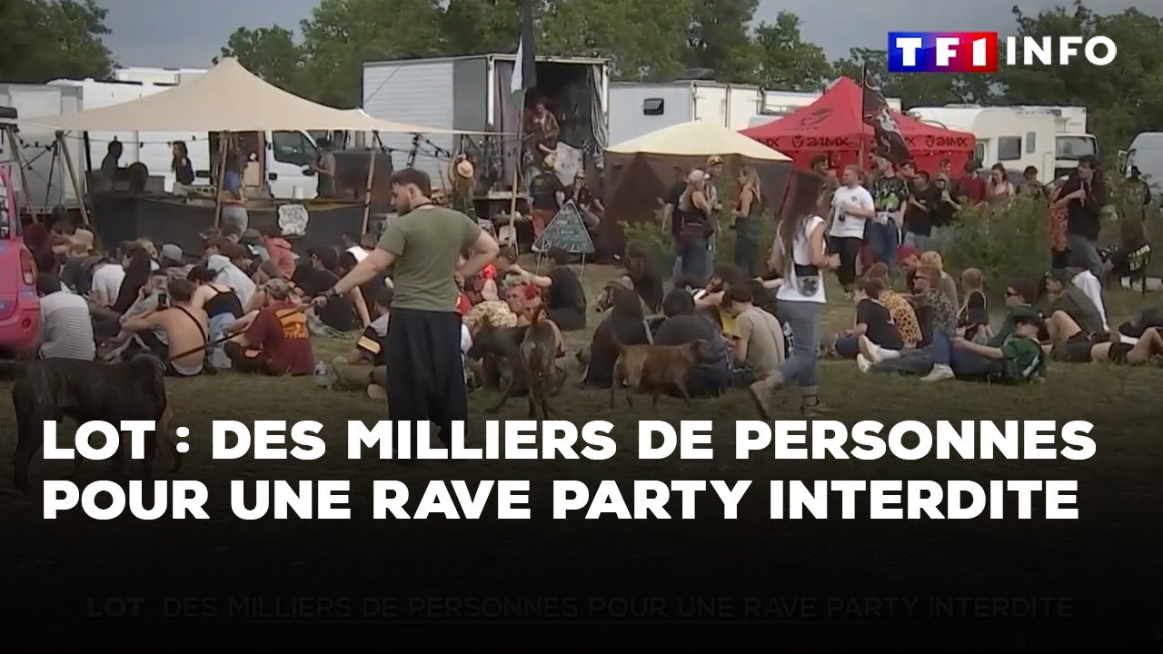 10 000 participants à une rave party : les autorités débordées｜TF1 INFO