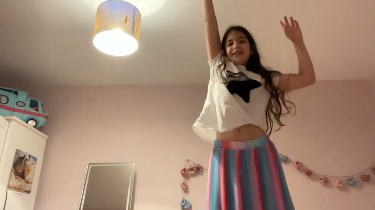 Ra ra skirt try on