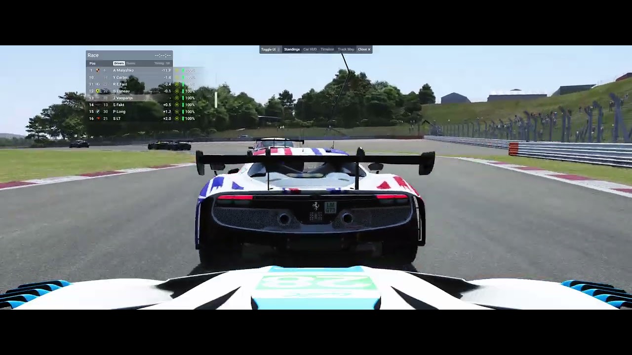 POV: You're following Guillaume and Ryan in their early-race battles.